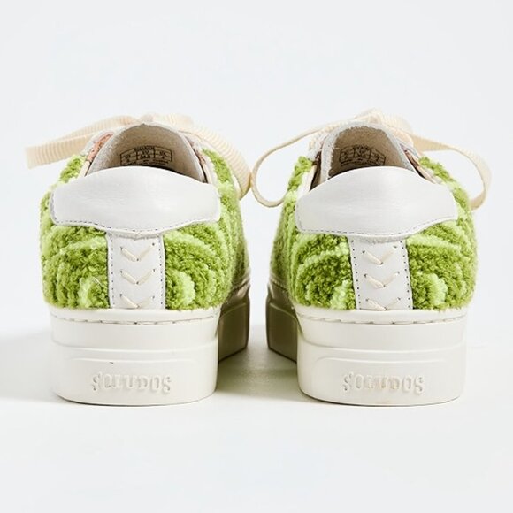 Soludos Ibiza Platform Psychedelic Spiral Leather Terry Teddy Shearling … - Picture 11 of 11